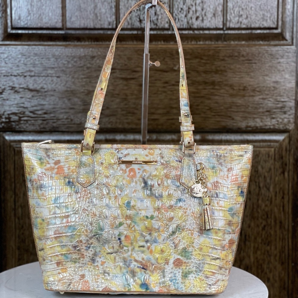 Brahmin Poppy Seed Melbourne Medium Asher NWT Handbag